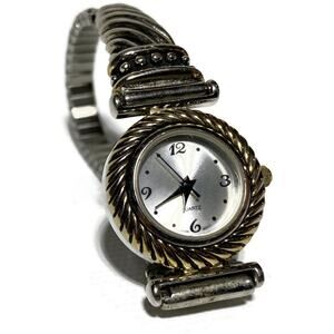 Silver Quartz Women's Watch Made in Japan With Silver Stretch Band